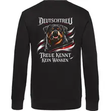 Herren Pullover - Deutschtreu, Treue kennt kein Wanken Rückseite