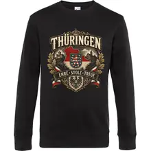 Herren Pullover - Thüringen Wappen, Ehre Stolz Treue Vorderseite