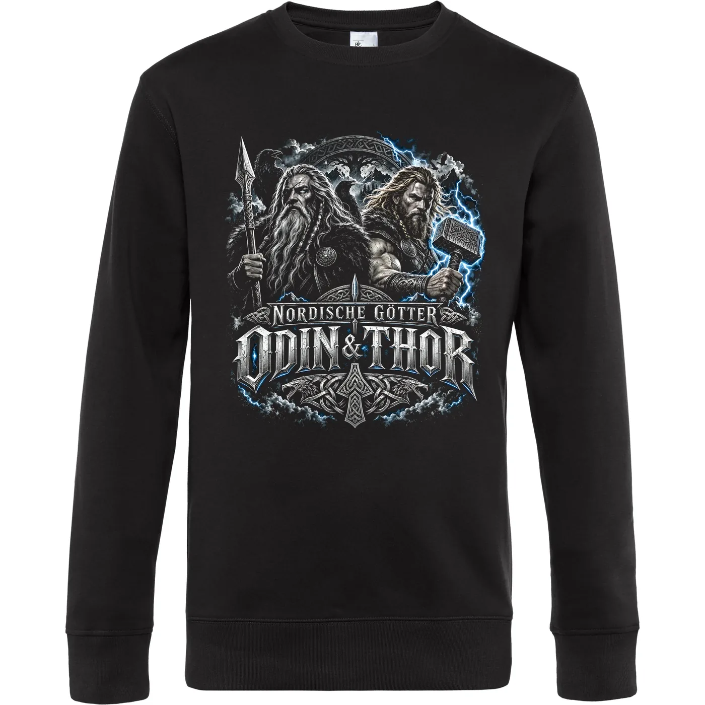 Herren Pullover - Nordische Götter, Odin & Thor