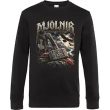 Herren Pullover - Mjölnir, Thors Hammer Vorderseite