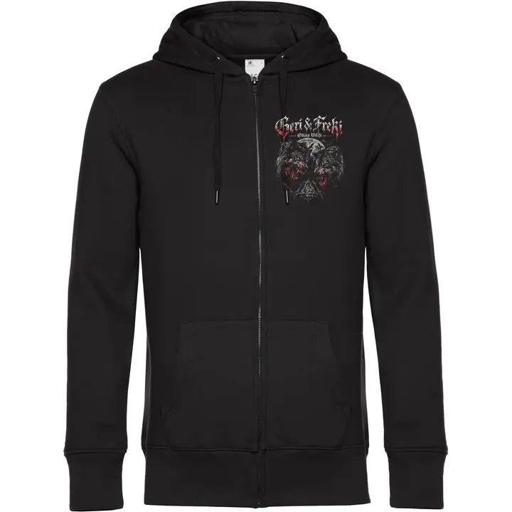 Herren Kapuzenjacke - Geri & Freki, Odins Wölfe