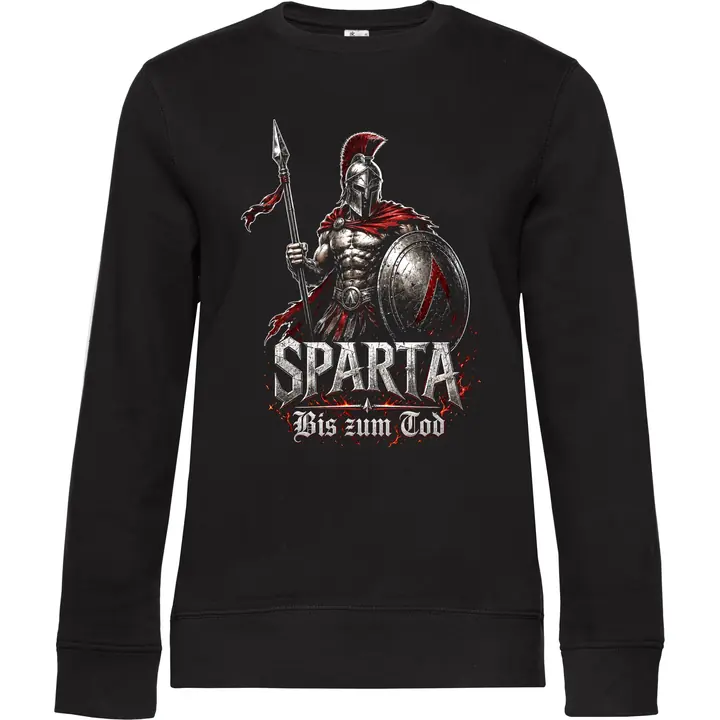 Damen Pullover - Sparta, Bis zum Tod 3D Version