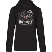 Damen Kapuzenpullover - Werwolf Germany, Die Lange Nacht Vorderseite