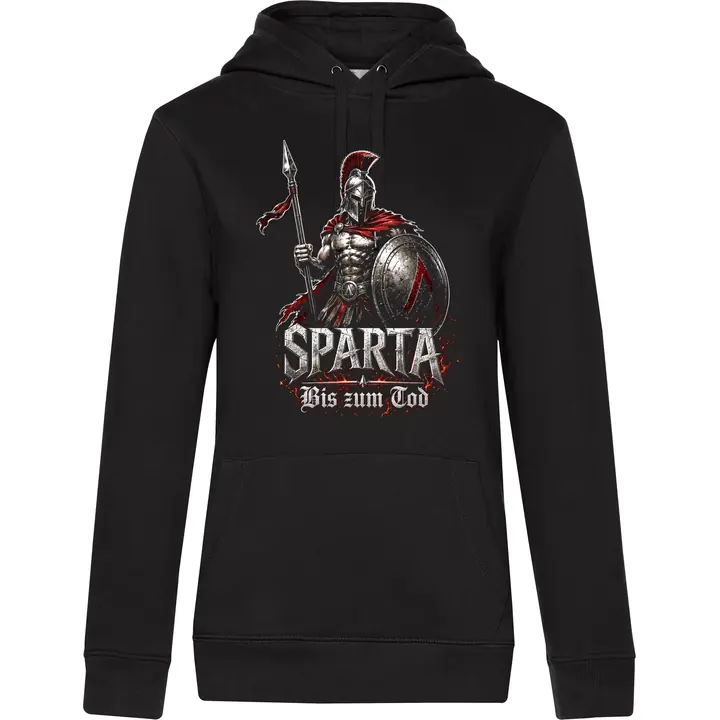 Damen Kapuzenpullover - Sparta, Bis zum Tod 3D Version