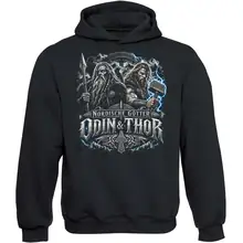 Kinder Kapuzenpullover - Nordische Götter, Odin & Thor Vorderseite