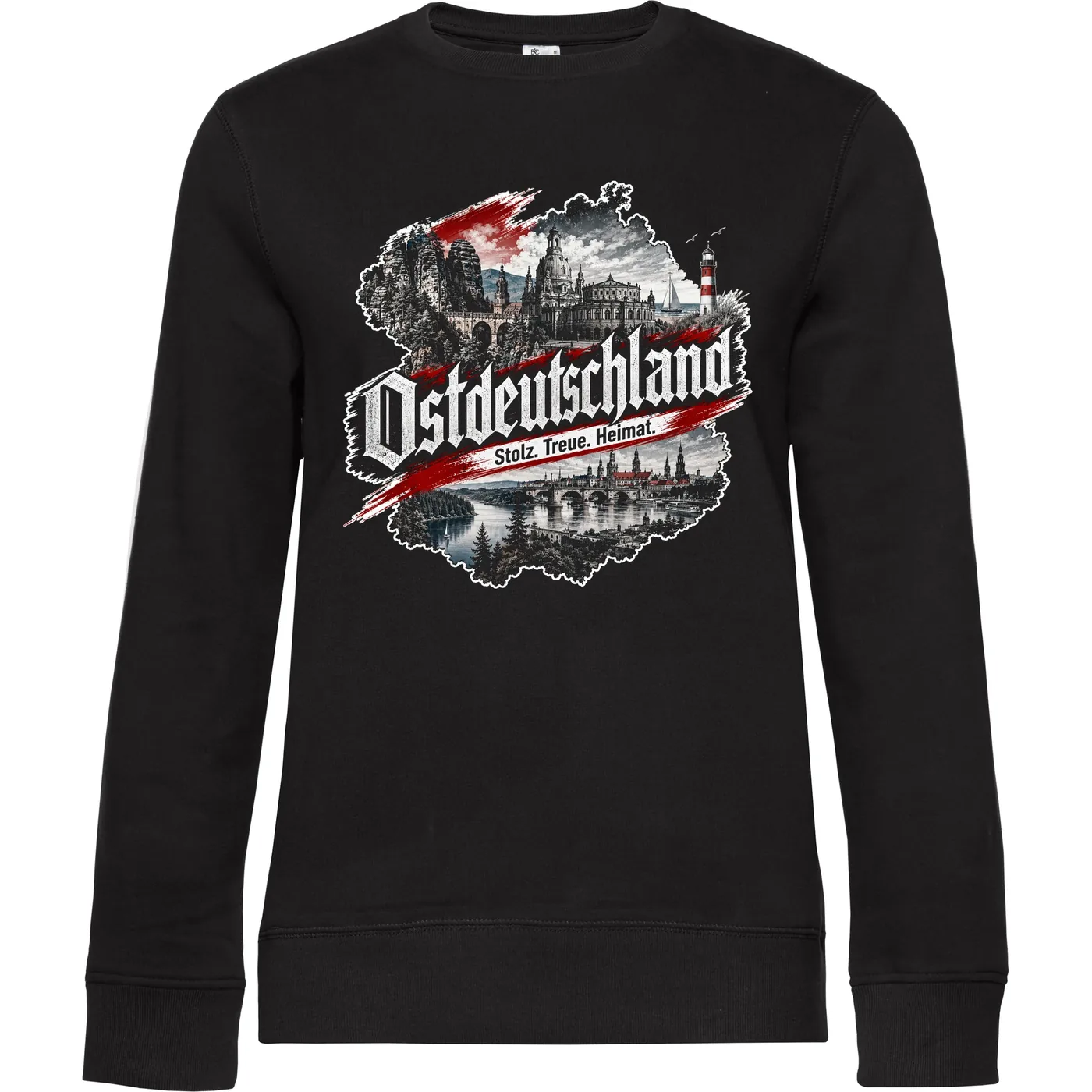 Damen Pullover - Ostdeutschland, Heimat & Stolz
