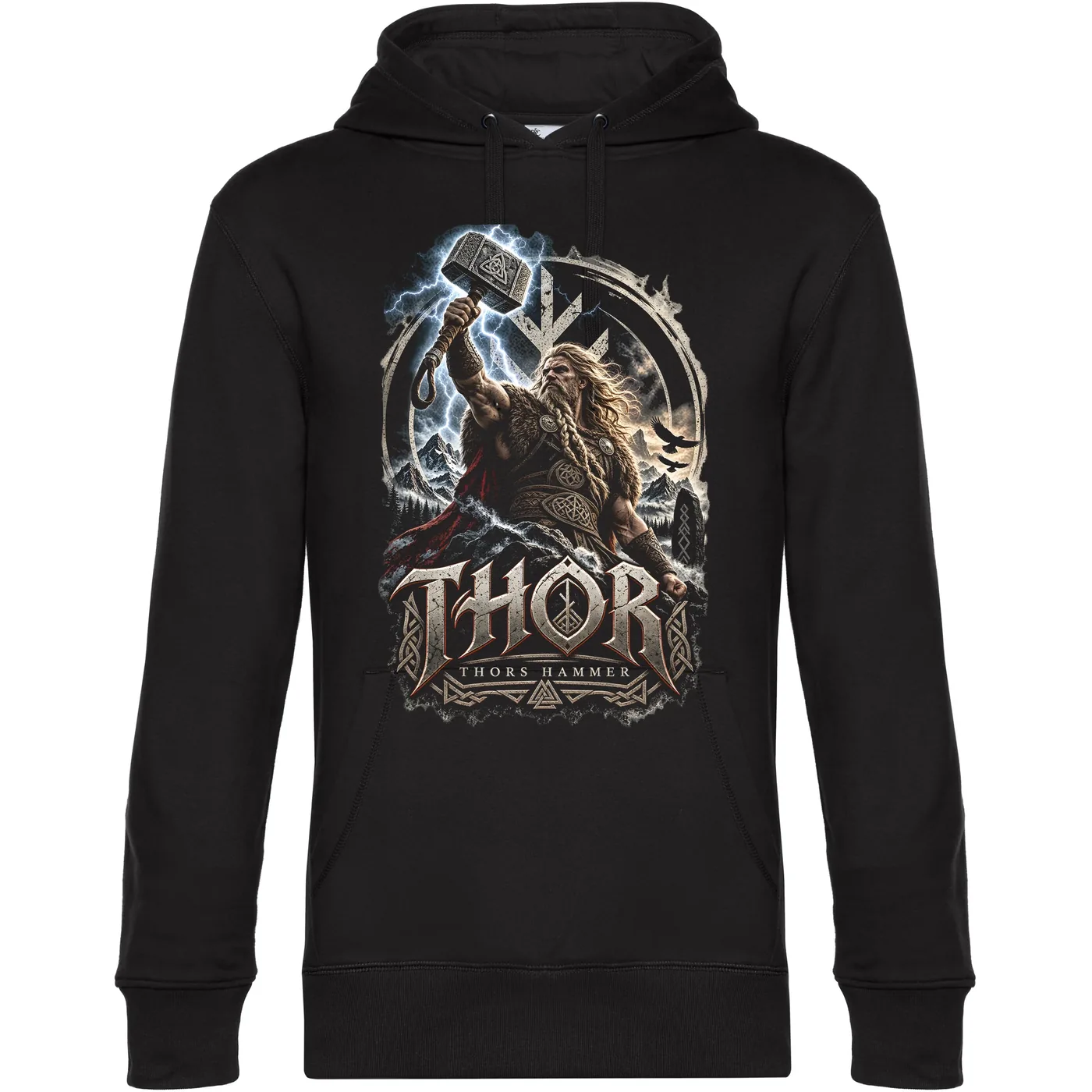 Herren Kapuzenpullover - Thor, Thors Hammer