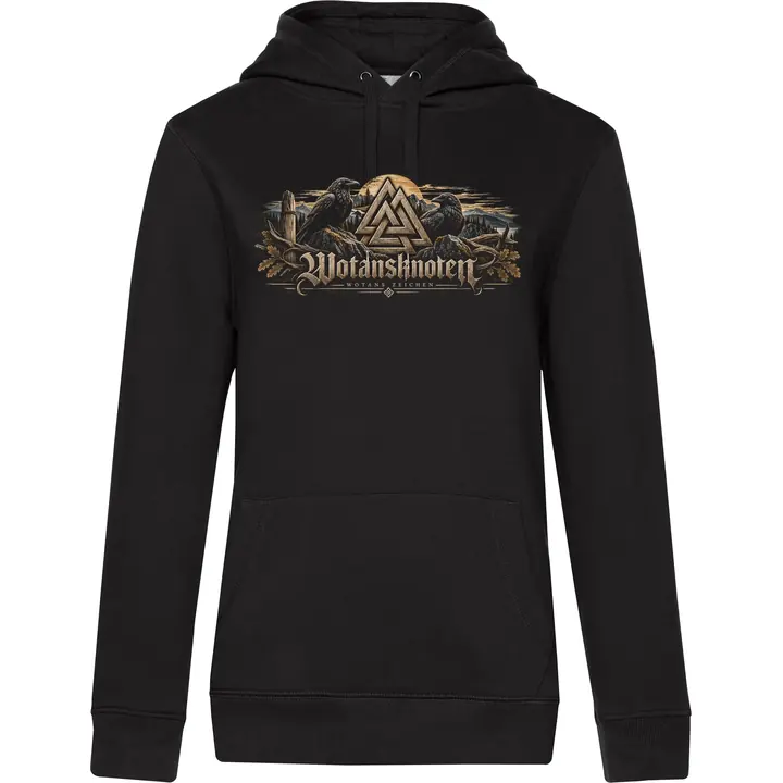Damen Kapuzenpullover - Wotansknoten, Wotans Zeichen