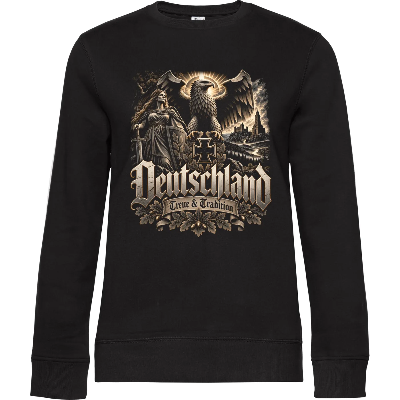 Damen Pullover - Deutschland Adler, Treue & Tradition