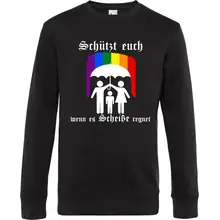 Herren Pullover - Schützt euch wenn es Scheiße regnet Vorderseite