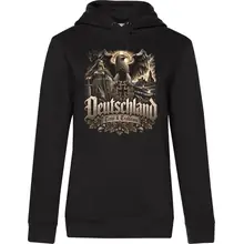 Damen Kapuzenpullover - Deutschland Adler, Treue & Tradition - gewählte Variante