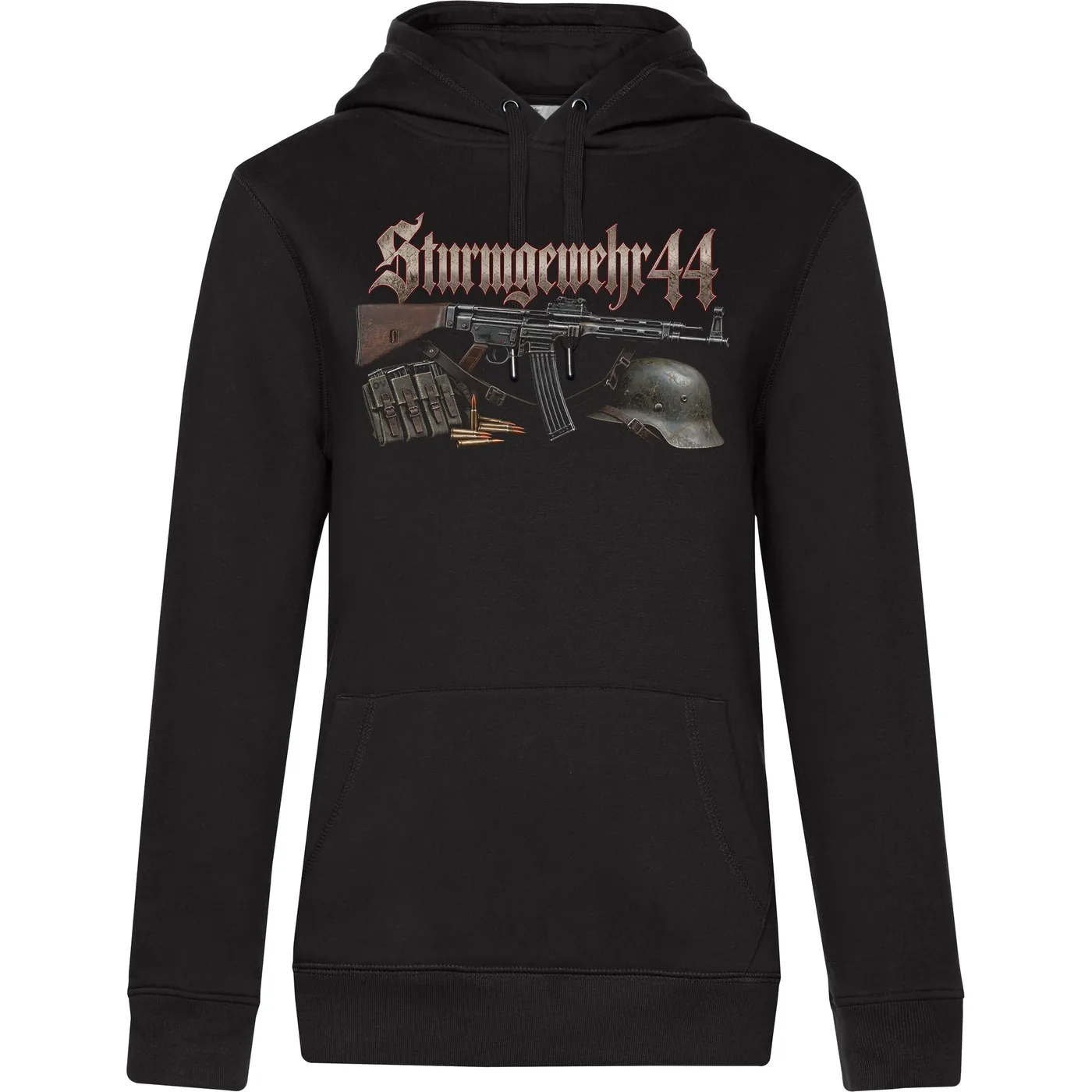 Damen Kapuzenpullover - Sturmgewehr 44, Stahlhelm