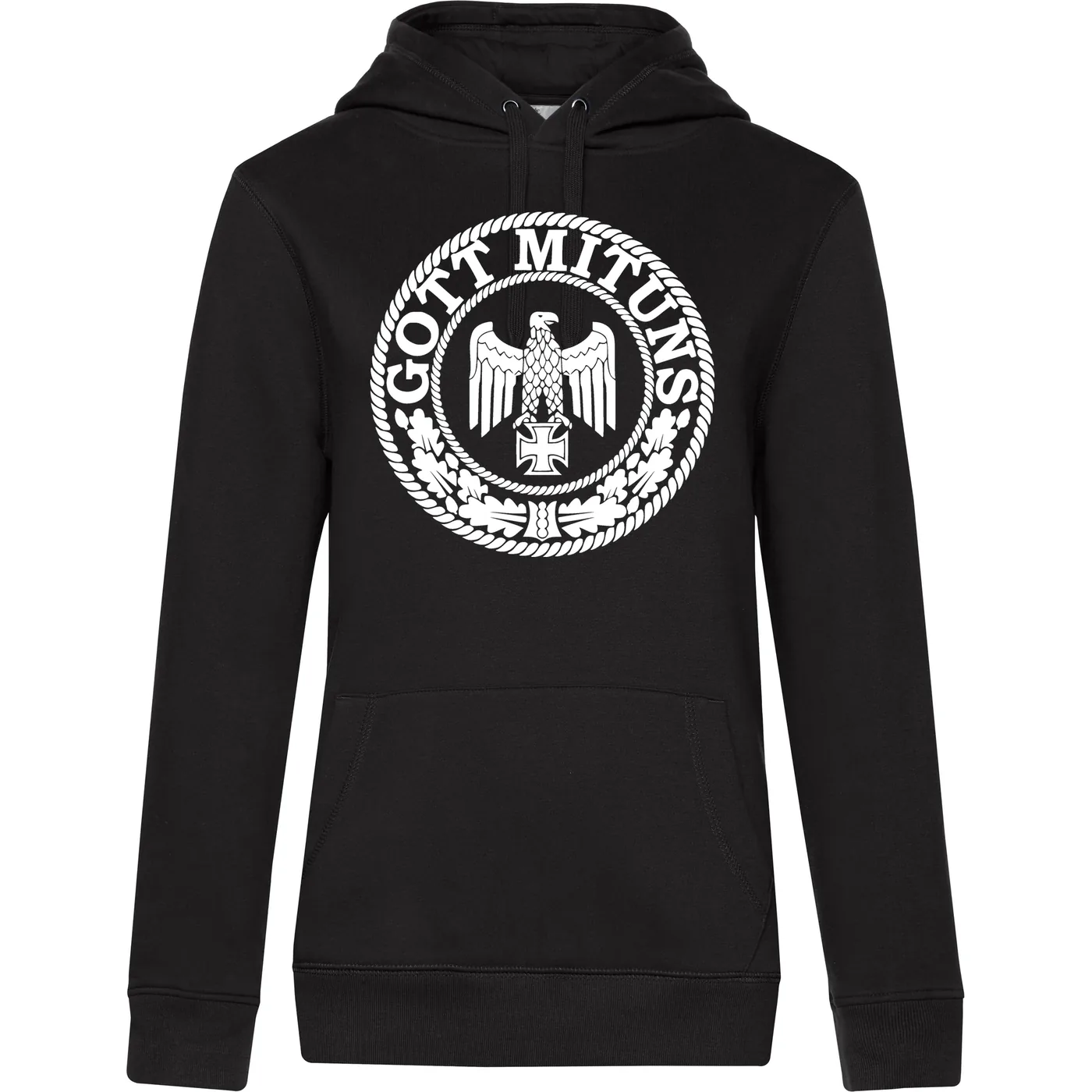 Damen Kapuzenpullover - Gott mit uns, Adler