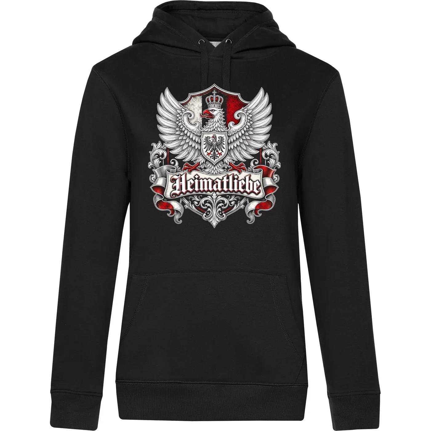 Damen Kapuzenpullover - Heimatliebe, Adler