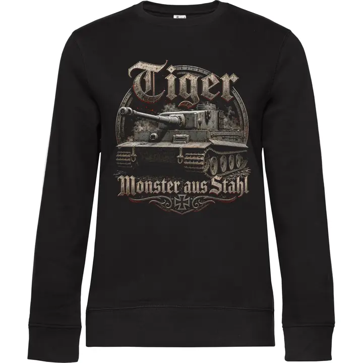 Damen Pullover - Tiger, Monster aus Stahl