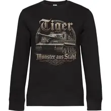 Damen Pullover - Tiger, Monster aus Stahl Vorderseite