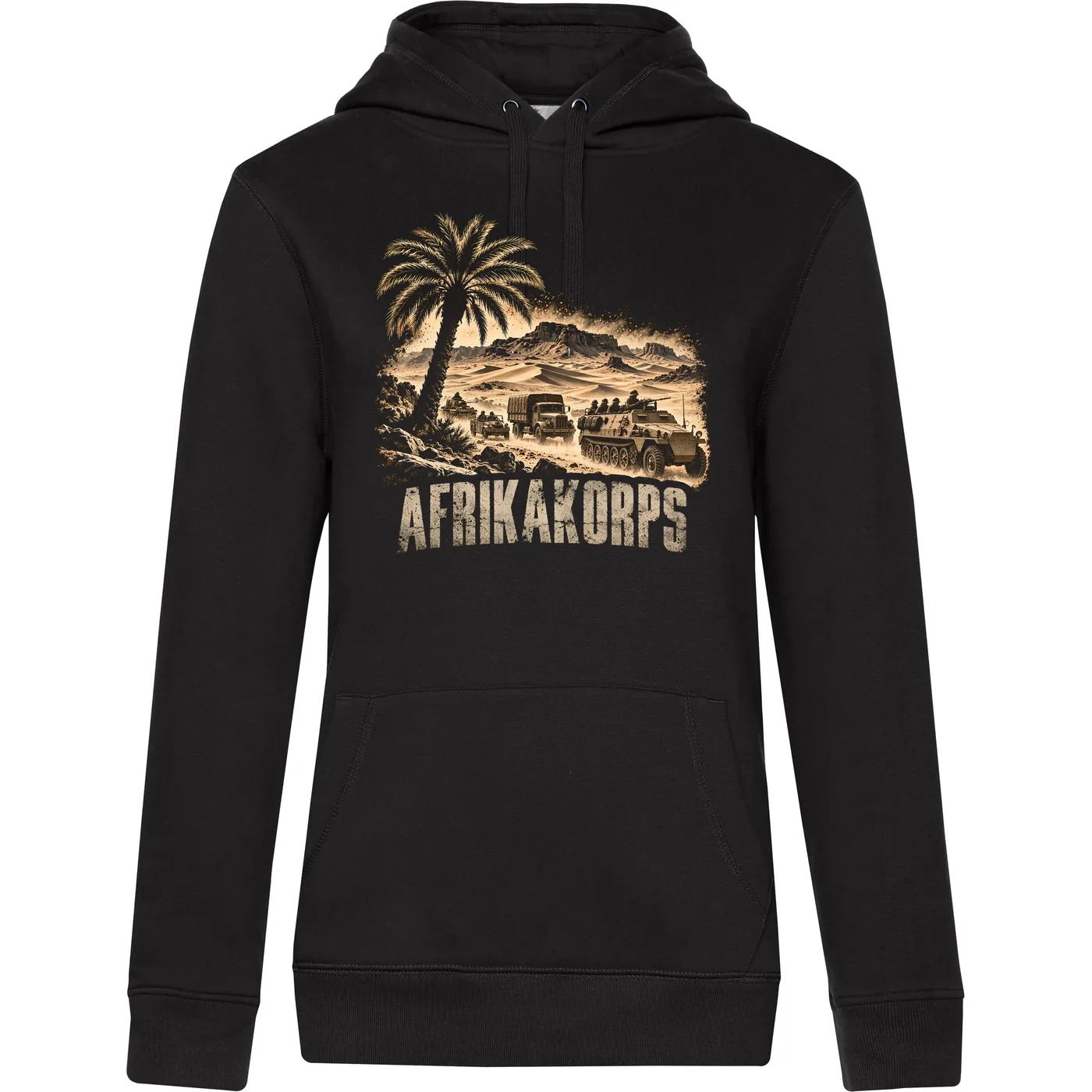 Damen Kapuzenpullover - Afrikakorps, Wüste