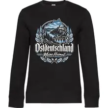 Damen Pullover - Ostdeutschland, Meine Heimat Blau Vorderseite
