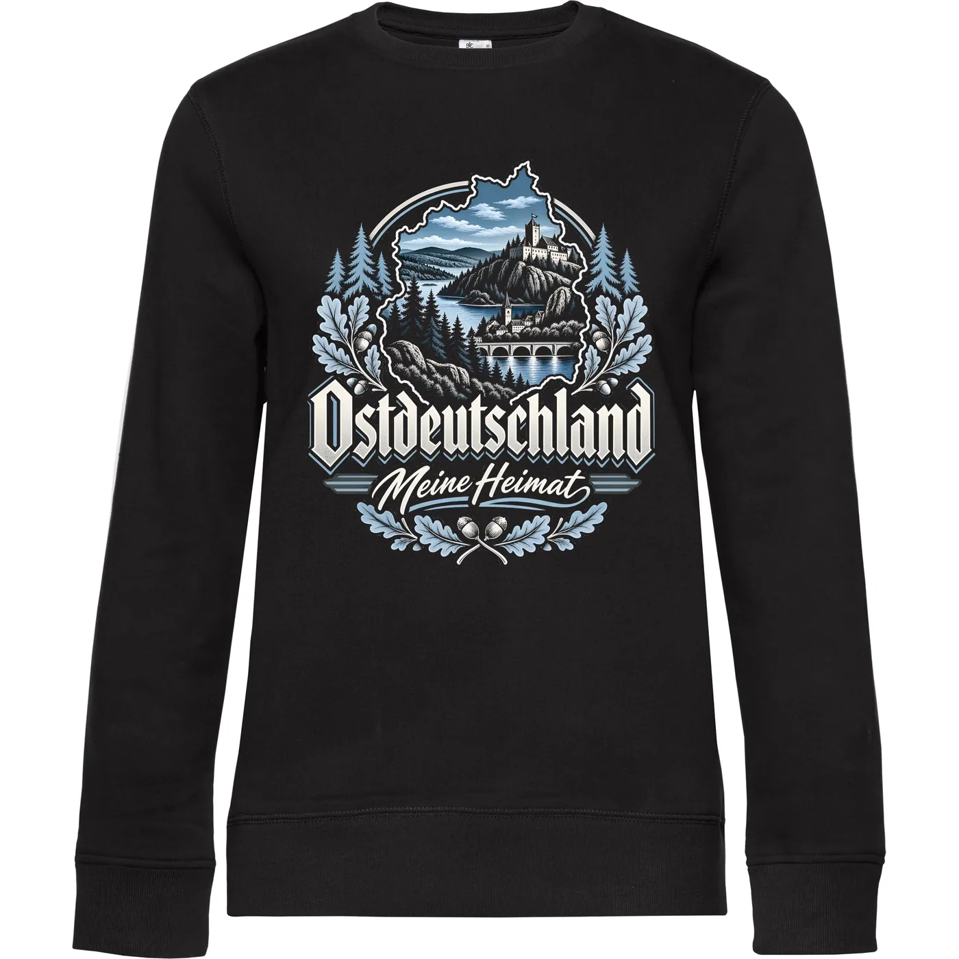 Damen Pullover - Ostdeutschland, Meine Heimat Blau