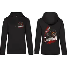 Damen Kapuzenpullover - Deutschtreu, Wachsam - gewählte Variante