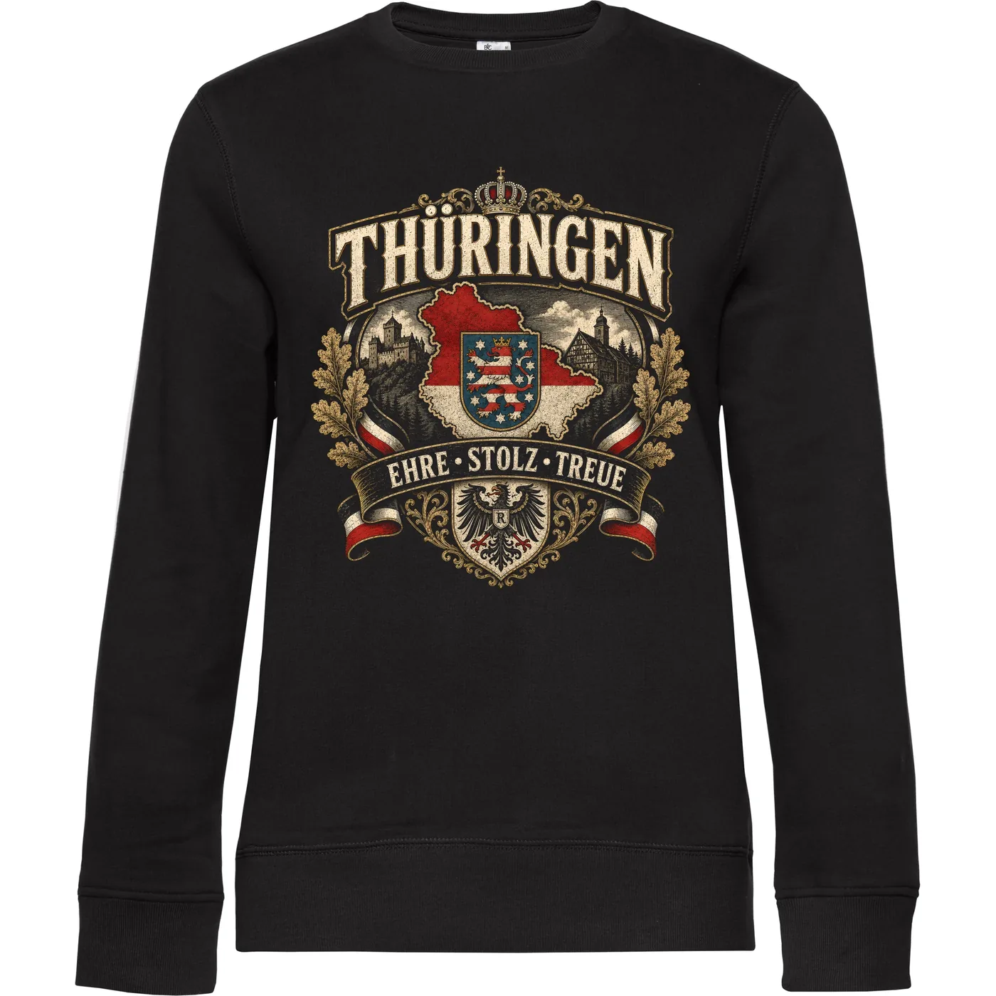 Damen Pullover - Thüringen Wappen, Ehre Stolz Treue