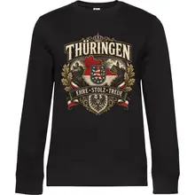 Damen Pullover - Thüringen Wappen, Ehre Stolz Treue - gewählte Variante