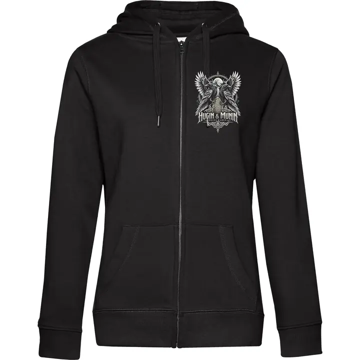 Damen Kapuzenjacke - Odins Raben, Hugin & Munin