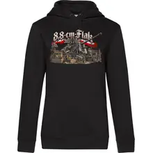 Damen Kapuzenpullover - 8,8cm Flak Vorderseite