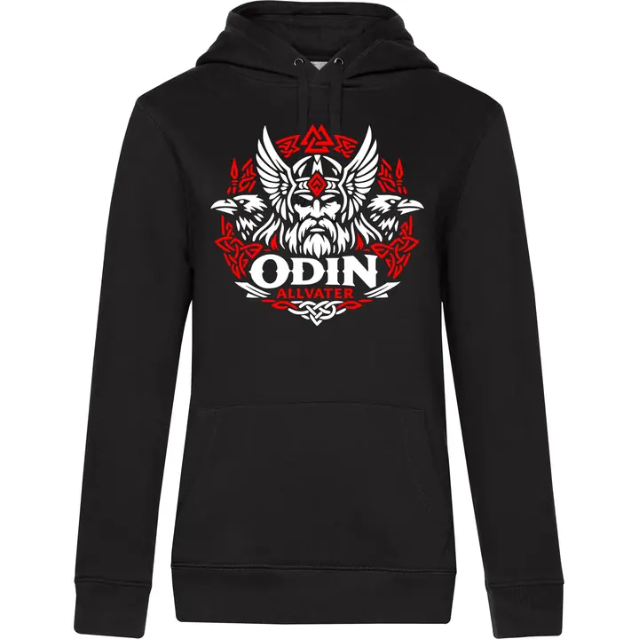 Damen Kapuzenpullover - Odin, Allvater