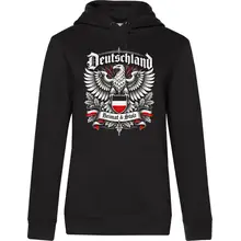Damen Kapuzenpullover - Deutschland Adler, Heimat & Stolz - gewählte Variante