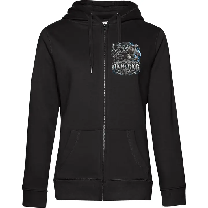 Damen Kapuzenjacke - Nordische Götter, Odin & Thor