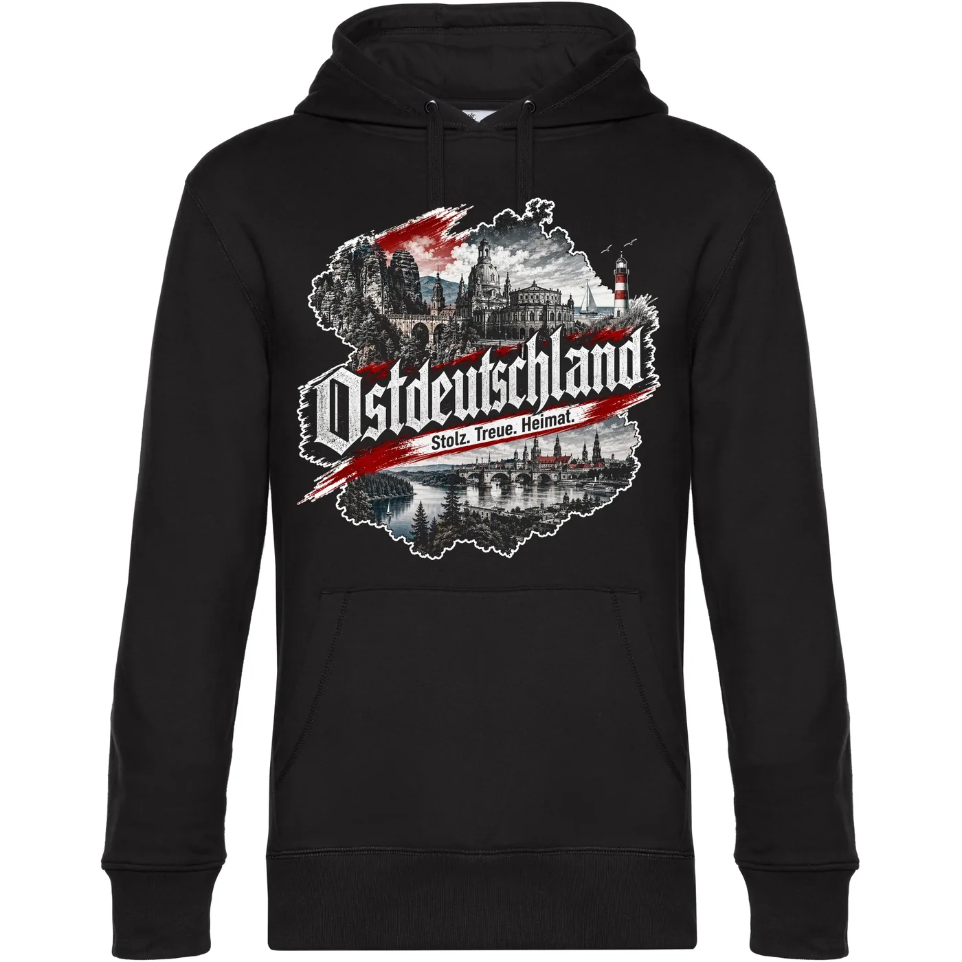 Herren Kapuzenpullover - Ostdeutschland, Heimat & Stolz