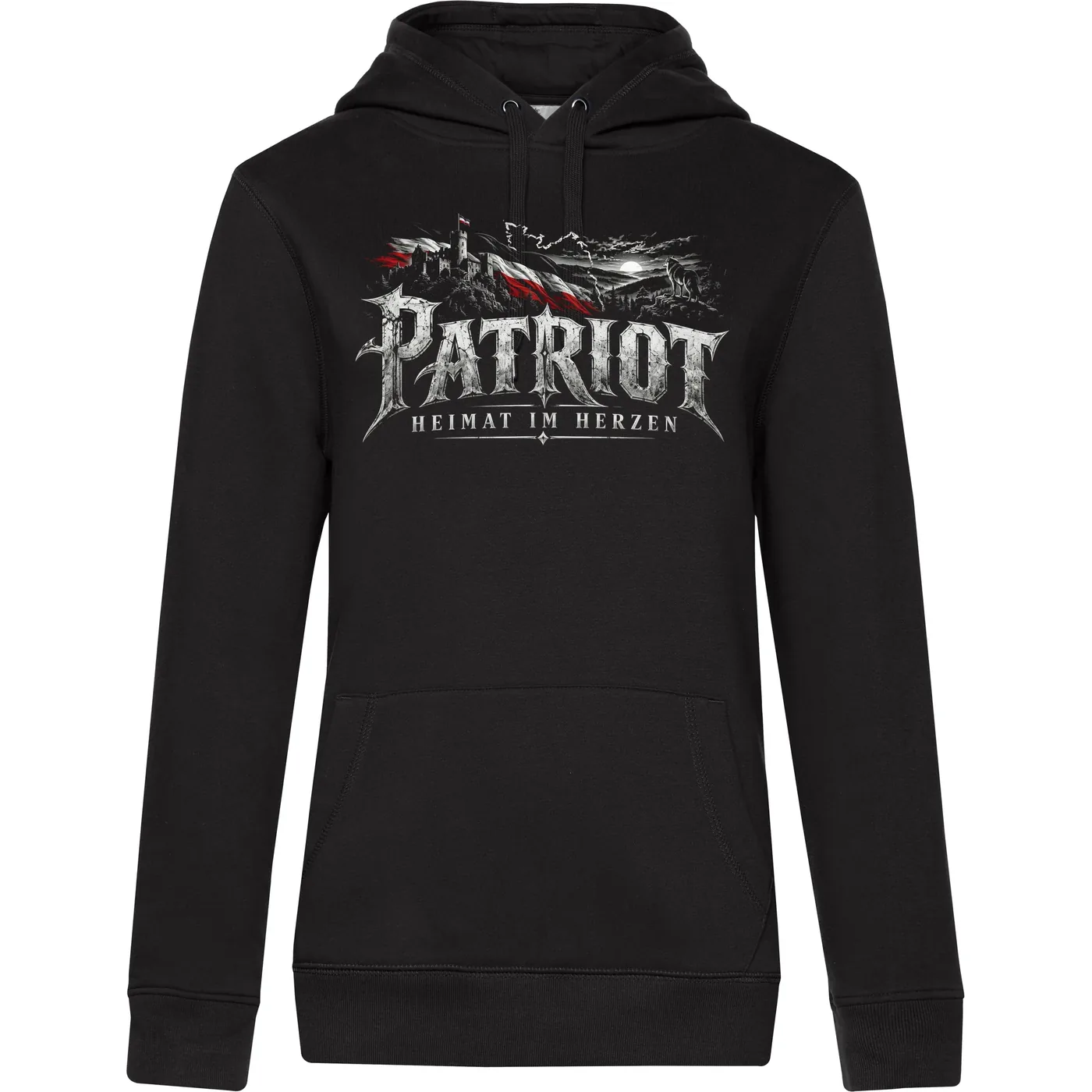Damen Kapuzenpullover - Patriot, Heimat im Herzen