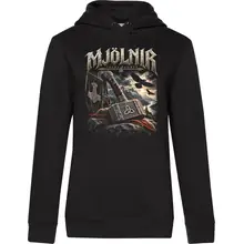 Damen Kapuzenpullover - Mjölnir, Thors Hammer - gewählte Variante