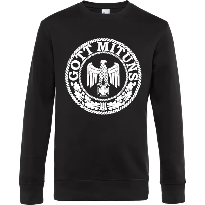 Herren Pullover - Gott mit uns, Adler