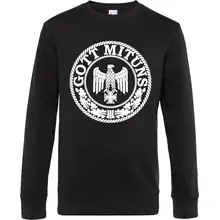 Herren Pullover - Gott mit uns, Adler Vorderseite
