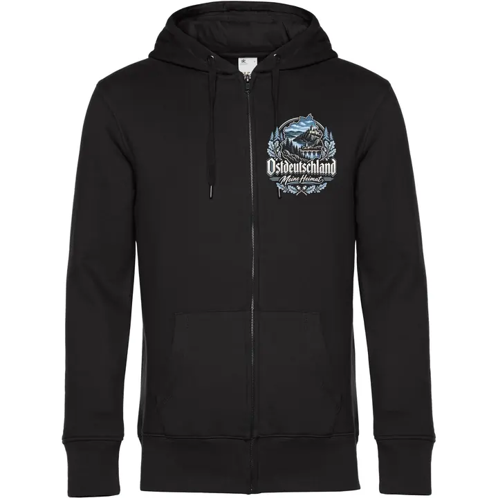 Herren Kapuzenjacke - Ostdeutschland, Meine Heimat Blau