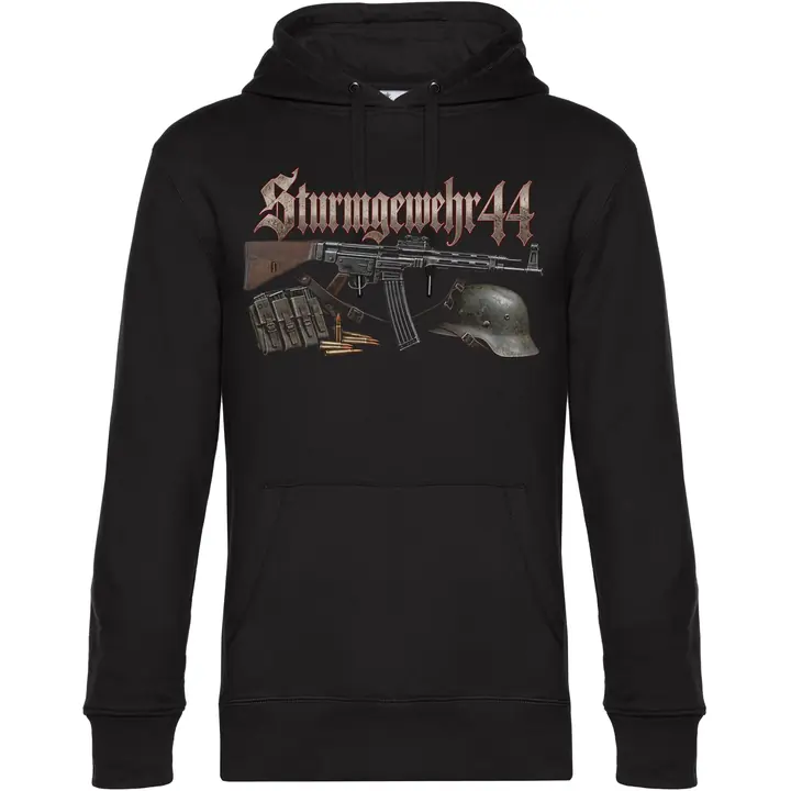 Herren Kapuzenpullover - Sturmgewehr 44, Stahlhelm