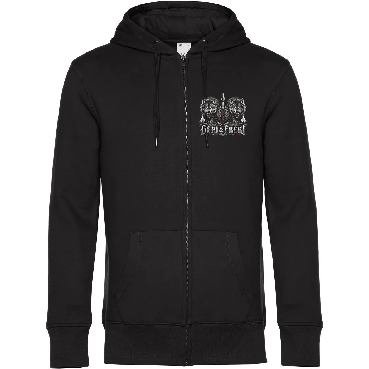 Herren Kapuzenjacke - Geri & Freki, Schild