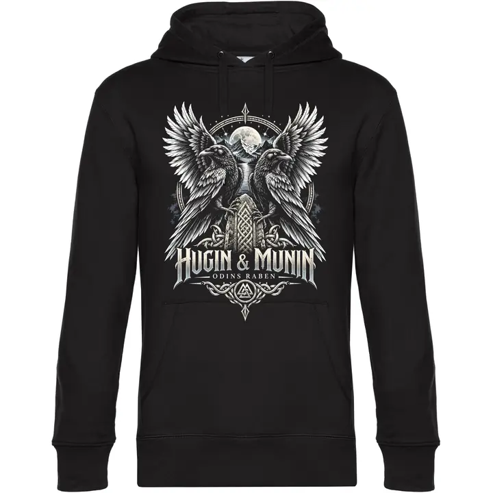 Herren Kapuzenpullover - Odins Raben, Hugin & Munin