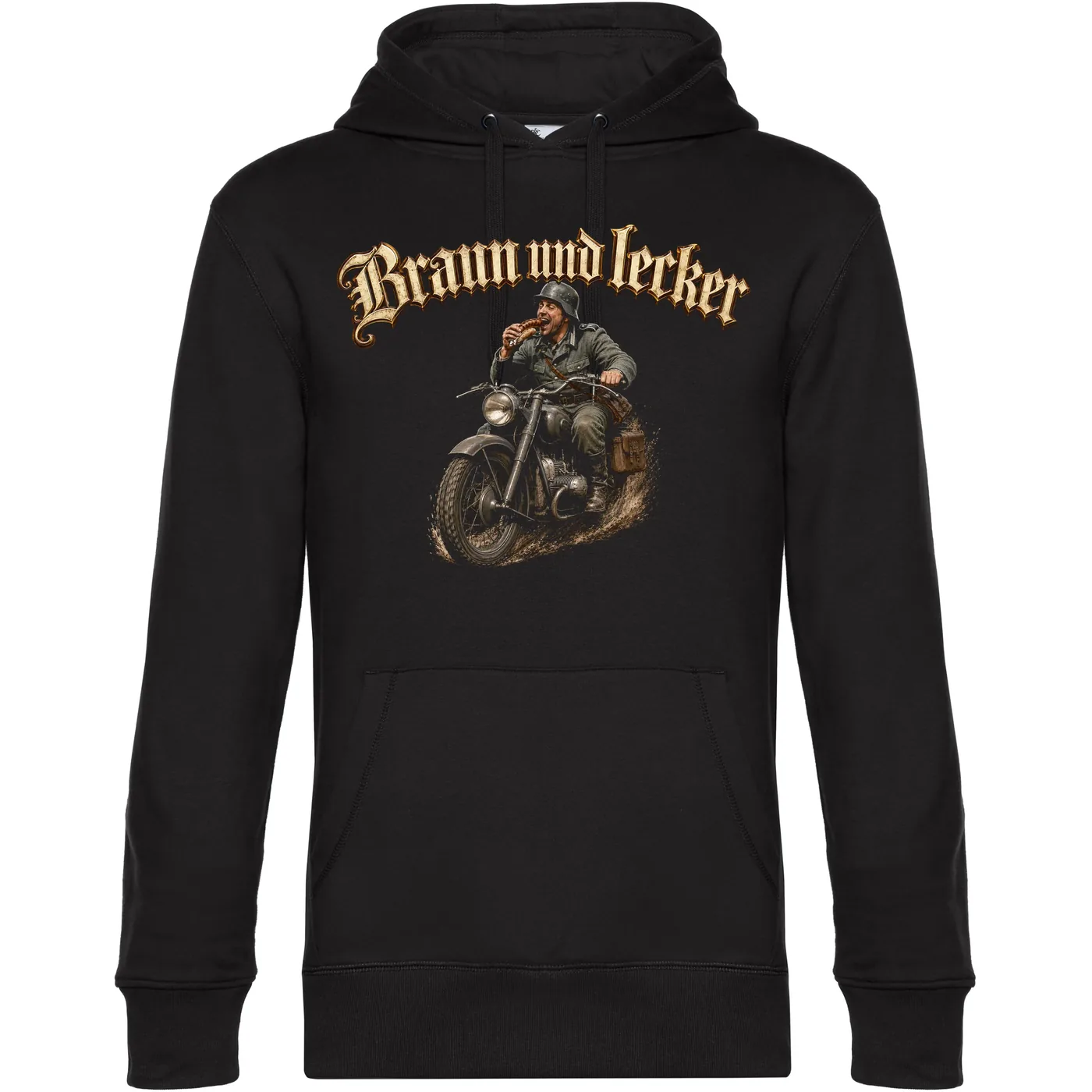 Herren Kapuzenpullover - Braun und Lecker, Soldat