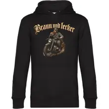 Herren Kapuzenpullover - Braun und Lecker, Soldat - gewählte Variante