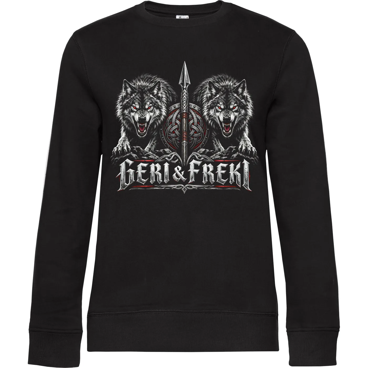 Damen Pullover - Geri & Freki, Schild