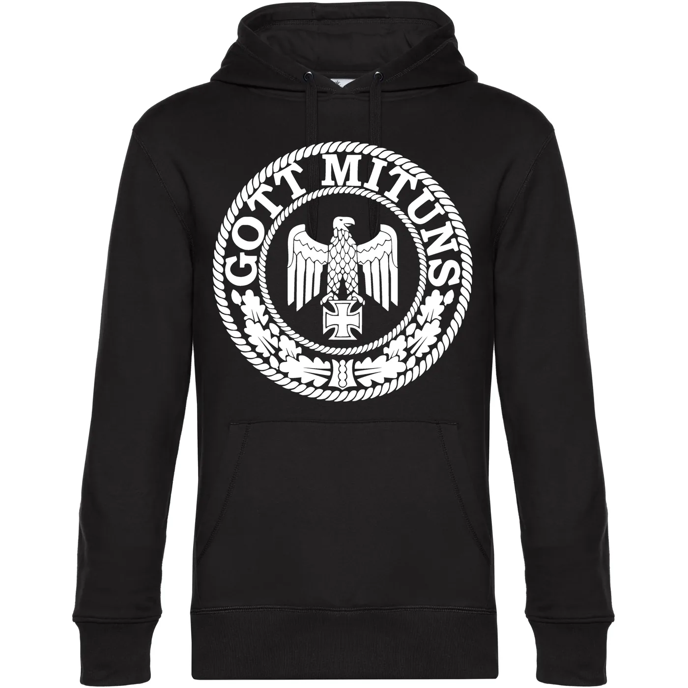Herren Kapuzenpullover - Gott mit uns, Adler