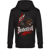 Herren Kapuzenpullover - Deutschtreu, Wachsam Rückseite