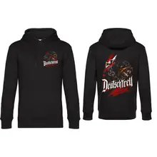 Herren Kapuzenpullover - Deutschtreu, Wachsam Vorder- und Rückseite