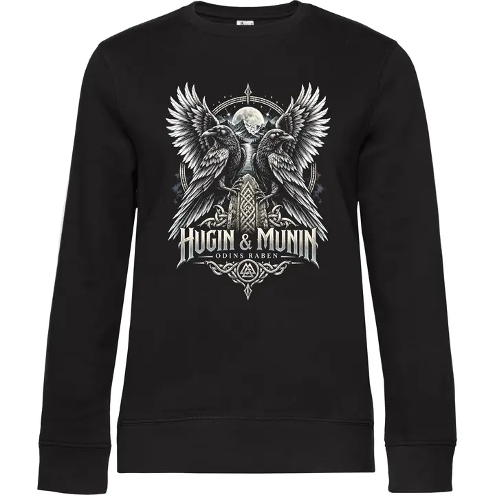 Damen Pullover - Odins Raben, Hugin & Munin