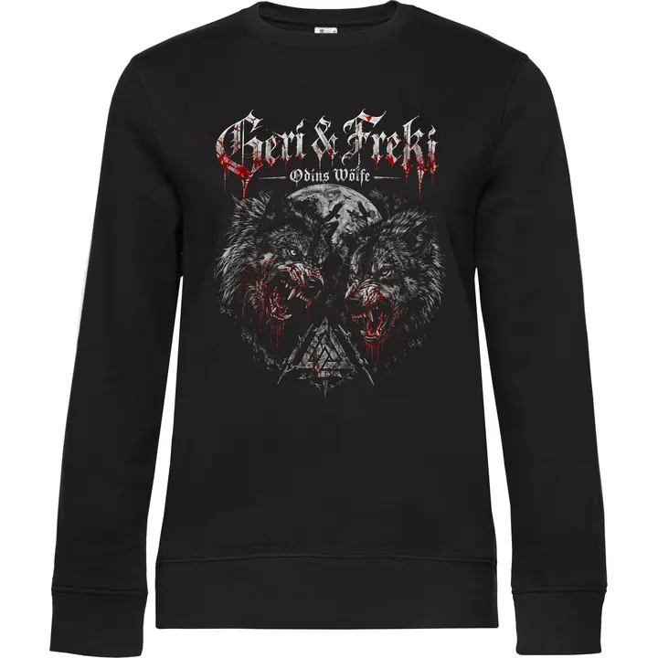 Damen Pullover - Geri & Freki, Odins Wölfe