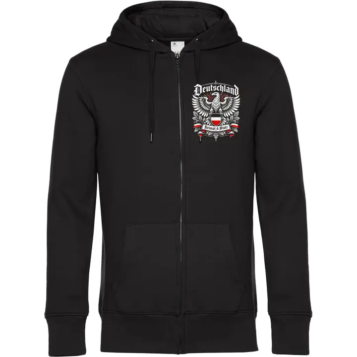 Herren Kapuzenjacke - Deutschland Adler, Heimat & Stolz