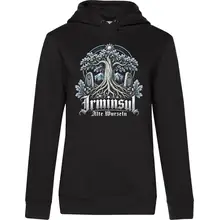 Damen Kapuzenpullover - Irminsul, Alte Wurzeln - gewählte Variante